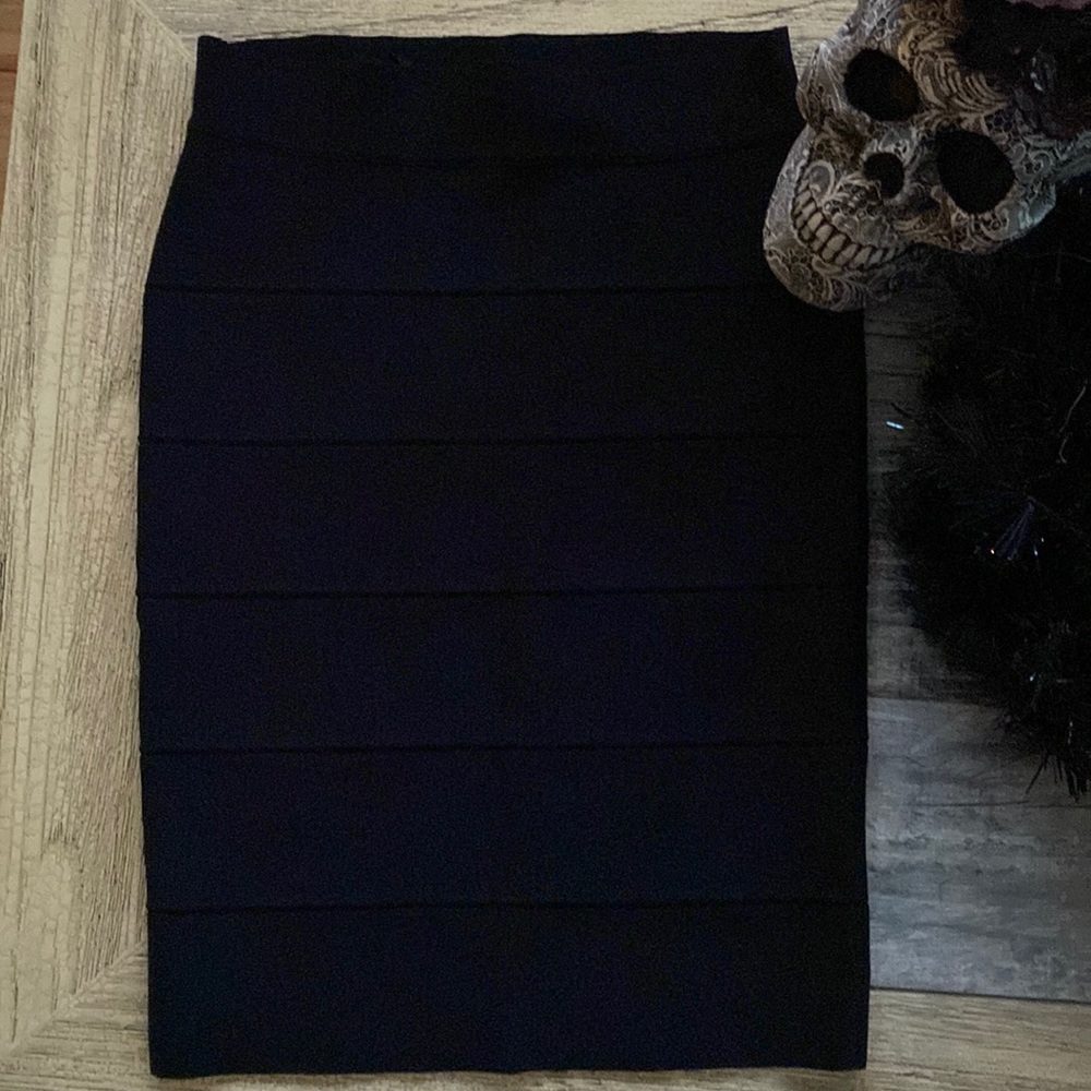 Black pencil skirt